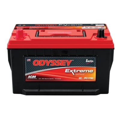 Odyssey Batteries Extreme Series, Group 65, 930 CCA, Top Post - 65-PC1750T